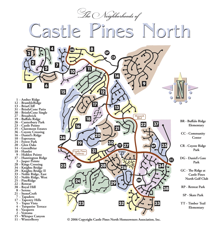 Castle Pines North Maps